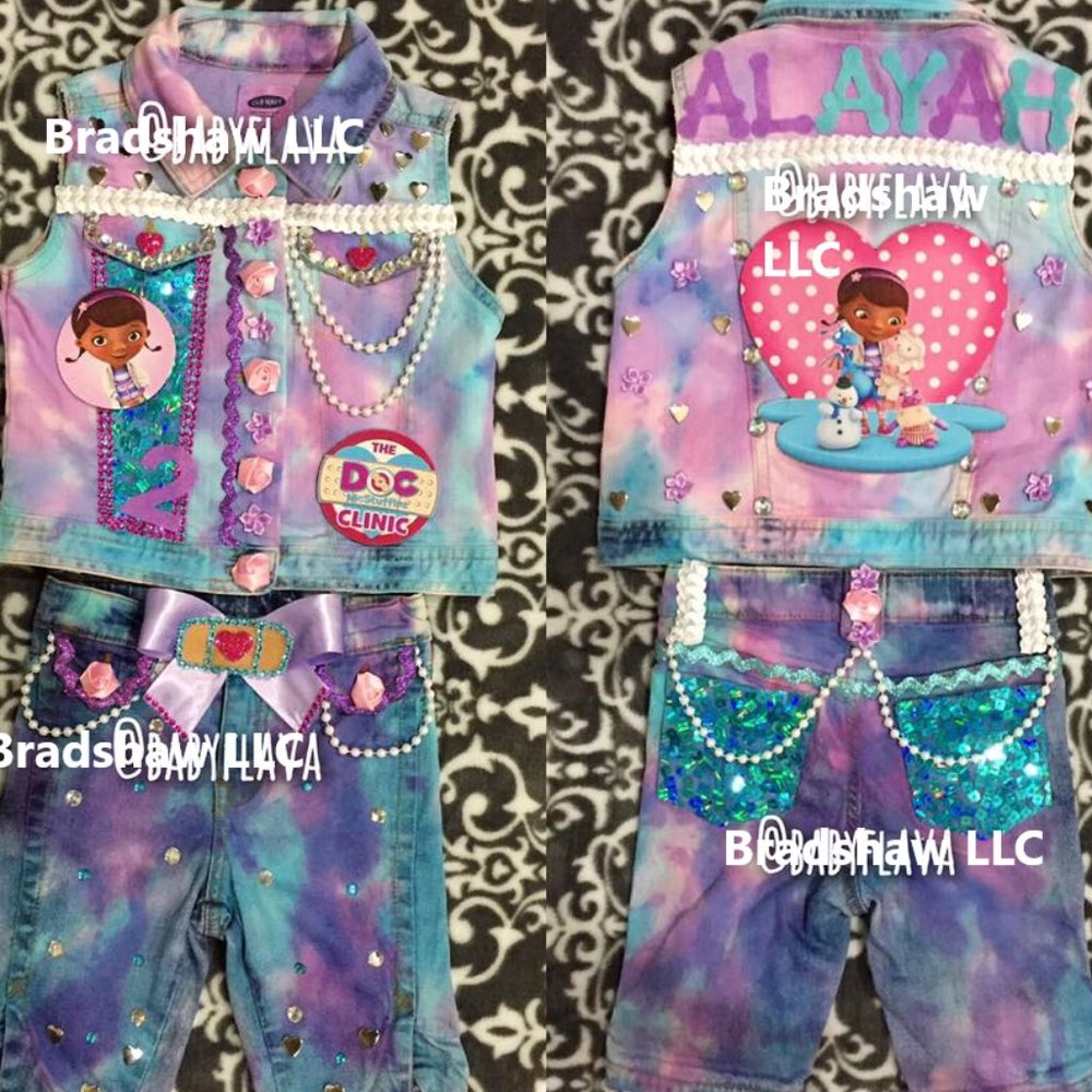 Doc McStuffins Personalized Denim Outfit